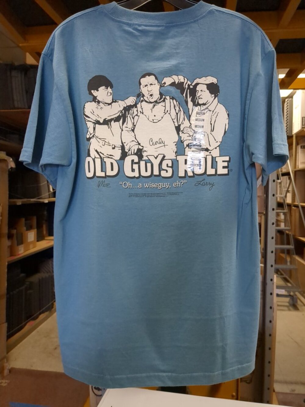 Vintage Old Guys Rule Three Stooges Short  Sleeve Tee Shirt - Picture 4 of 10